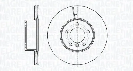 Bremsscheibe MAGNETI MARELLI 361302040600 Bild Bremsscheibe MAGNETI MARELLI 361302040600