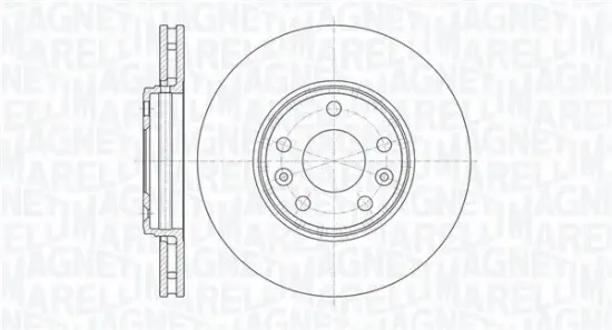 Bremsscheibe Vorderachse MAGNETI MARELLI 361302040606 Bild Bremsscheibe Vorderachse MAGNETI MARELLI 361302040606