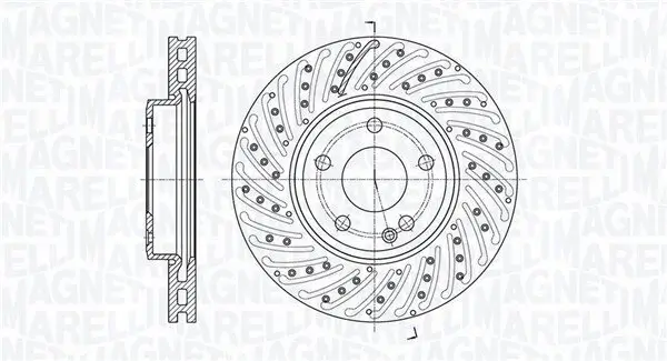 Bremsscheibe MAGNETI MARELLI 361302040614