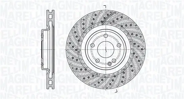 Bremsscheibe MAGNETI MARELLI 361302040624