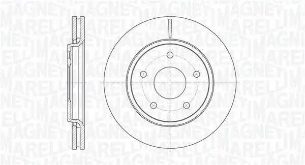 Bremsscheibe MAGNETI MARELLI 361302040626