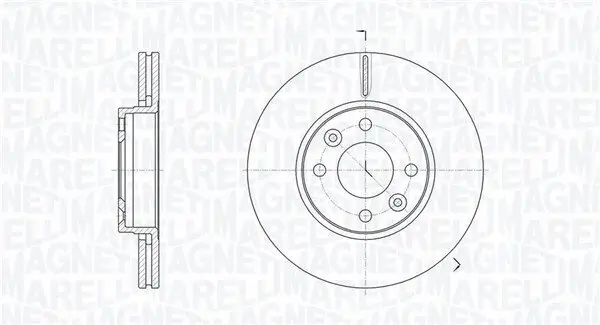 Bremsscheibe Vorderachse MAGNETI MARELLI 361302040632