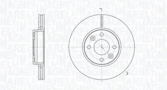 Bremsscheibe Vorderachse MAGNETI MARELLI 361302040632 Bild Bremsscheibe Vorderachse MAGNETI MARELLI 361302040632