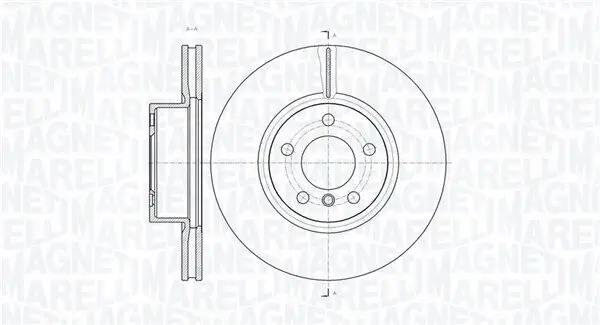 Bremsscheibe MAGNETI MARELLI 361302040636