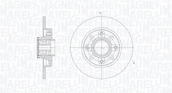 Bremsscheibe MAGNETI MARELLI 361302040649