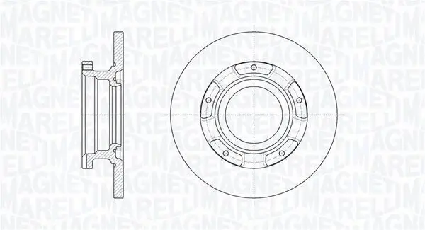 Bremsscheibe Hinterachse MAGNETI MARELLI 361302040655