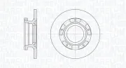 Bremsscheibe Hinterachse MAGNETI MARELLI 361302040655