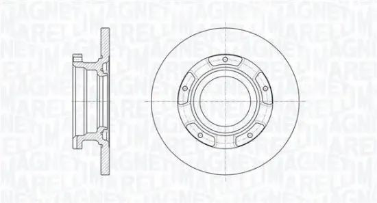Bremsscheibe Hinterachse MAGNETI MARELLI 361302040655 Bild Bremsscheibe Hinterachse MAGNETI MARELLI 361302040655