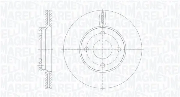 Bremsscheibe MAGNETI MARELLI 361302040658