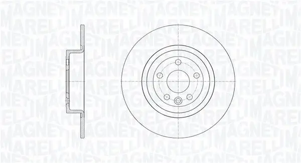 Bremsscheibe Hinterachse MAGNETI MARELLI 361302040659