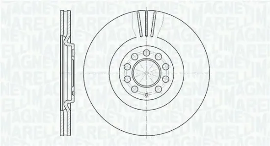 Bremsscheibe Vorderachse MAGNETI MARELLI 361302040660 Bild Bremsscheibe Vorderachse MAGNETI MARELLI 361302040660