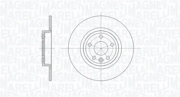 Bremsscheibe Hinterachse MAGNETI MARELLI 361302040666