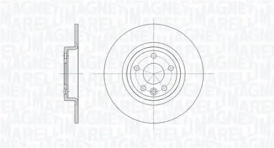Bremsscheibe Hinterachse MAGNETI MARELLI 361302040666 Bild Bremsscheibe Hinterachse MAGNETI MARELLI 361302040666