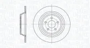 Bremsscheibe Hinterachse MAGNETI MARELLI 361302040667