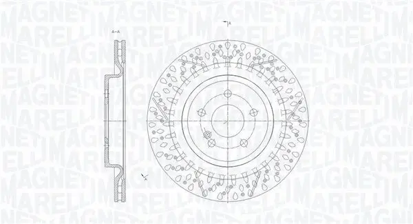 Bremsscheibe MAGNETI MARELLI 361302040672