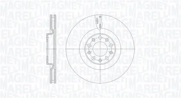 Bremsscheibe Vorderachse MAGNETI MARELLI 361302040674