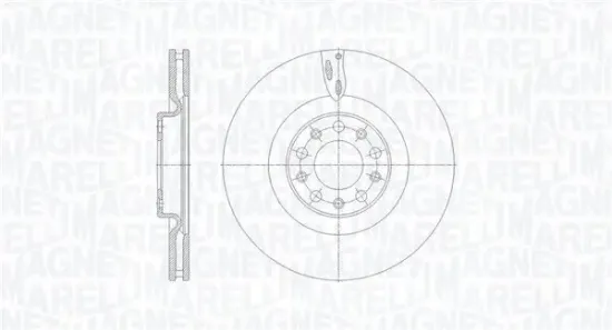 Bremsscheibe Vorderachse MAGNETI MARELLI 361302040674 Bild Bremsscheibe Vorderachse MAGNETI MARELLI 361302040674