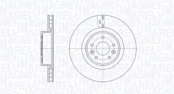 Bremsscheibe Vorderachse MAGNETI MARELLI 361302040676