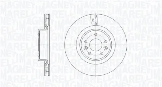 Bremsscheibe Vorderachse MAGNETI MARELLI 361302040676 Bild Bremsscheibe Vorderachse MAGNETI MARELLI 361302040676
