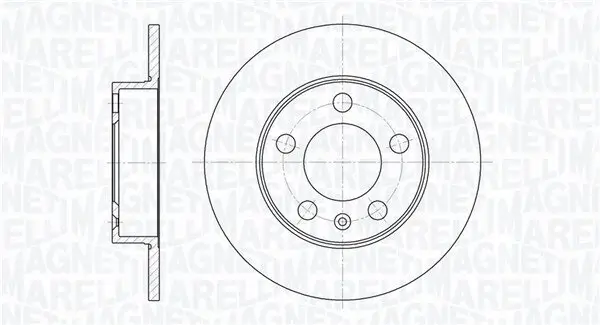 Bremsscheibe MAGNETI MARELLI 361302040677