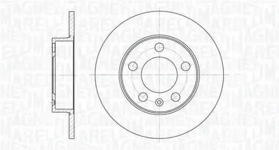 Bremsscheibe MAGNETI MARELLI 361302040677 Bild Bremsscheibe MAGNETI MARELLI 361302040677