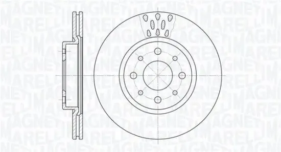 Bremsscheibe Vorderachse MAGNETI MARELLI 361302040682 Bild Bremsscheibe Vorderachse MAGNETI MARELLI 361302040682