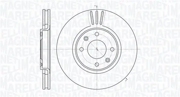 Bremsscheibe MAGNETI MARELLI 361302040696