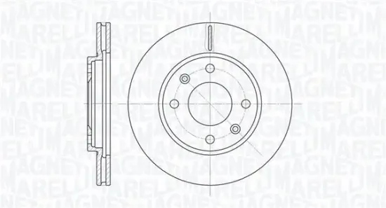 Bremsscheibe Vorderachse MAGNETI MARELLI 361302040699 Bild Bremsscheibe Vorderachse MAGNETI MARELLI 361302040699