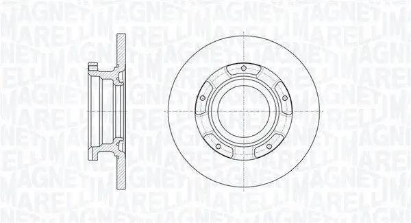 Bremsscheibe MAGNETI MARELLI 361302040710