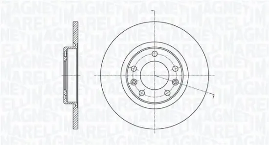 Bremsscheibe Hinterachse MAGNETI MARELLI 361302040711 Bild Bremsscheibe Hinterachse MAGNETI MARELLI 361302040711