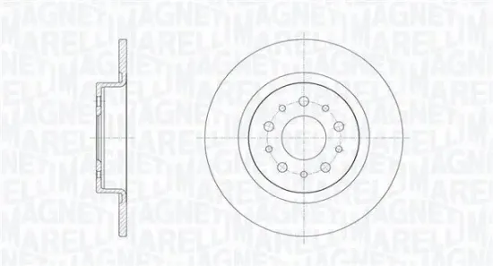 Bremsscheibe Hinterachse MAGNETI MARELLI 361302040714 Bild Bremsscheibe Hinterachse MAGNETI MARELLI 361302040714