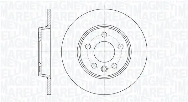 Bremsscheibe MAGNETI MARELLI 361302040717