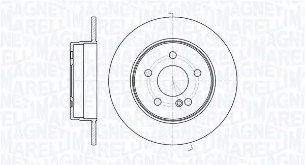 Bremsscheibe Hinterachse MAGNETI MARELLI 361302040727