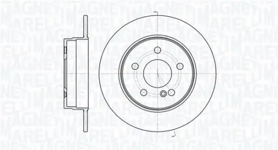 Bremsscheibe Hinterachse MAGNETI MARELLI 361302040727 Bild Bremsscheibe Hinterachse MAGNETI MARELLI 361302040727