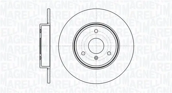 Bremsscheibe Vorderachse MAGNETI MARELLI 361302040729