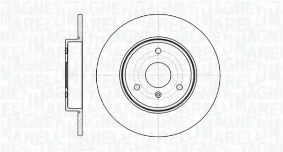 Bremsscheibe Vorderachse MAGNETI MARELLI 361302040729 Bild Bremsscheibe Vorderachse MAGNETI MARELLI 361302040729