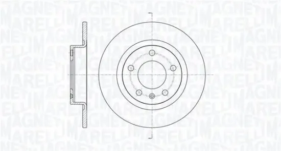 Bremsscheibe Hinterachse MAGNETI MARELLI 361302040734 Bild Bremsscheibe Hinterachse MAGNETI MARELLI 361302040734
