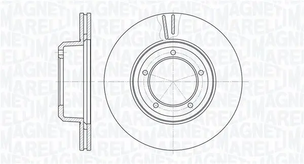 Bremsscheibe Vorderachse MAGNETI MARELLI 361302040740