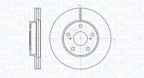 Bremsscheibe Vorderachse MAGNETI MARELLI 361302040744 Bild Bremsscheibe Vorderachse MAGNETI MARELLI 361302040744