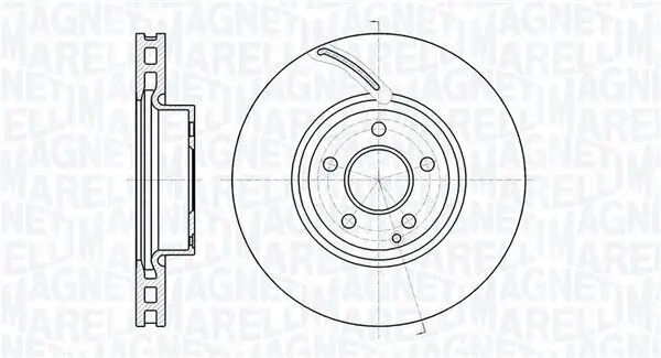 Bremsscheibe MAGNETI MARELLI 361302040748