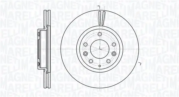 Bremsscheibe Vorderachse MAGNETI MARELLI 361302040754
