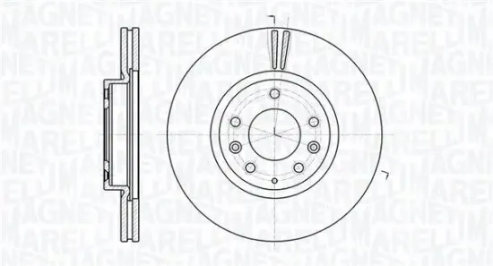 Bremsscheibe Vorderachse MAGNETI MARELLI 361302040754 Bild Bremsscheibe Vorderachse MAGNETI MARELLI 361302040754