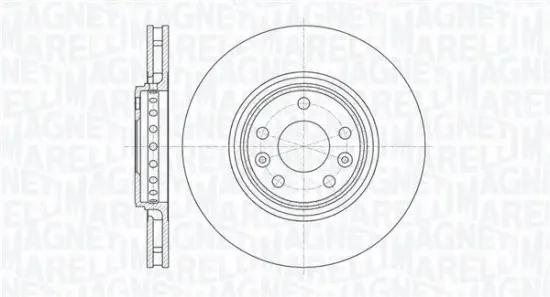 Bremsscheibe Vorderachse MAGNETI MARELLI 361302040757 Bild Bremsscheibe Vorderachse MAGNETI MARELLI 361302040757