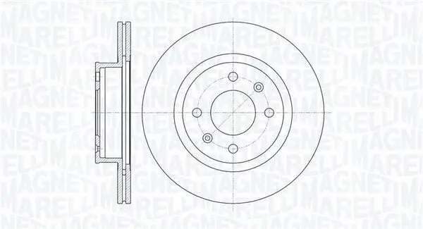 Bremsscheibe Vorderachse MAGNETI MARELLI 361302040758