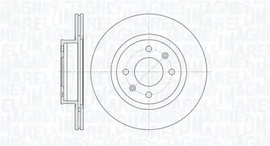 Bremsscheibe Vorderachse MAGNETI MARELLI 361302040758 Bild Bremsscheibe Vorderachse MAGNETI MARELLI 361302040758