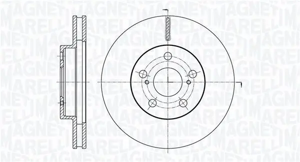 Bremsscheibe MAGNETI MARELLI 361302040763