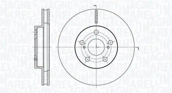 Bremsscheibe MAGNETI MARELLI 361302040763 Bild Bremsscheibe MAGNETI MARELLI 361302040763