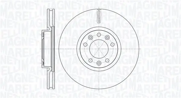 Bremsscheibe Vorderachse MAGNETI MARELLI 361302040767