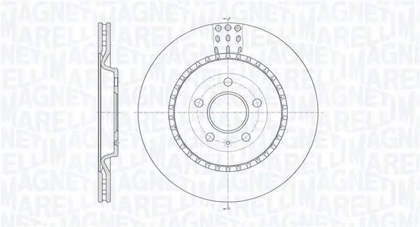 Bremsscheibe MAGNETI MARELLI 361302040776