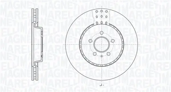 Bremsscheibe MAGNETI MARELLI 361302040777